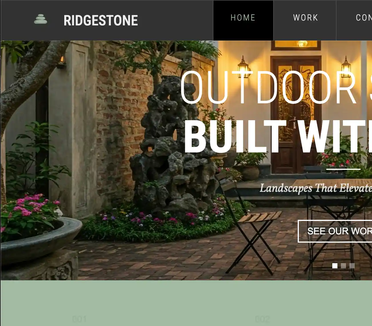 service business website template design