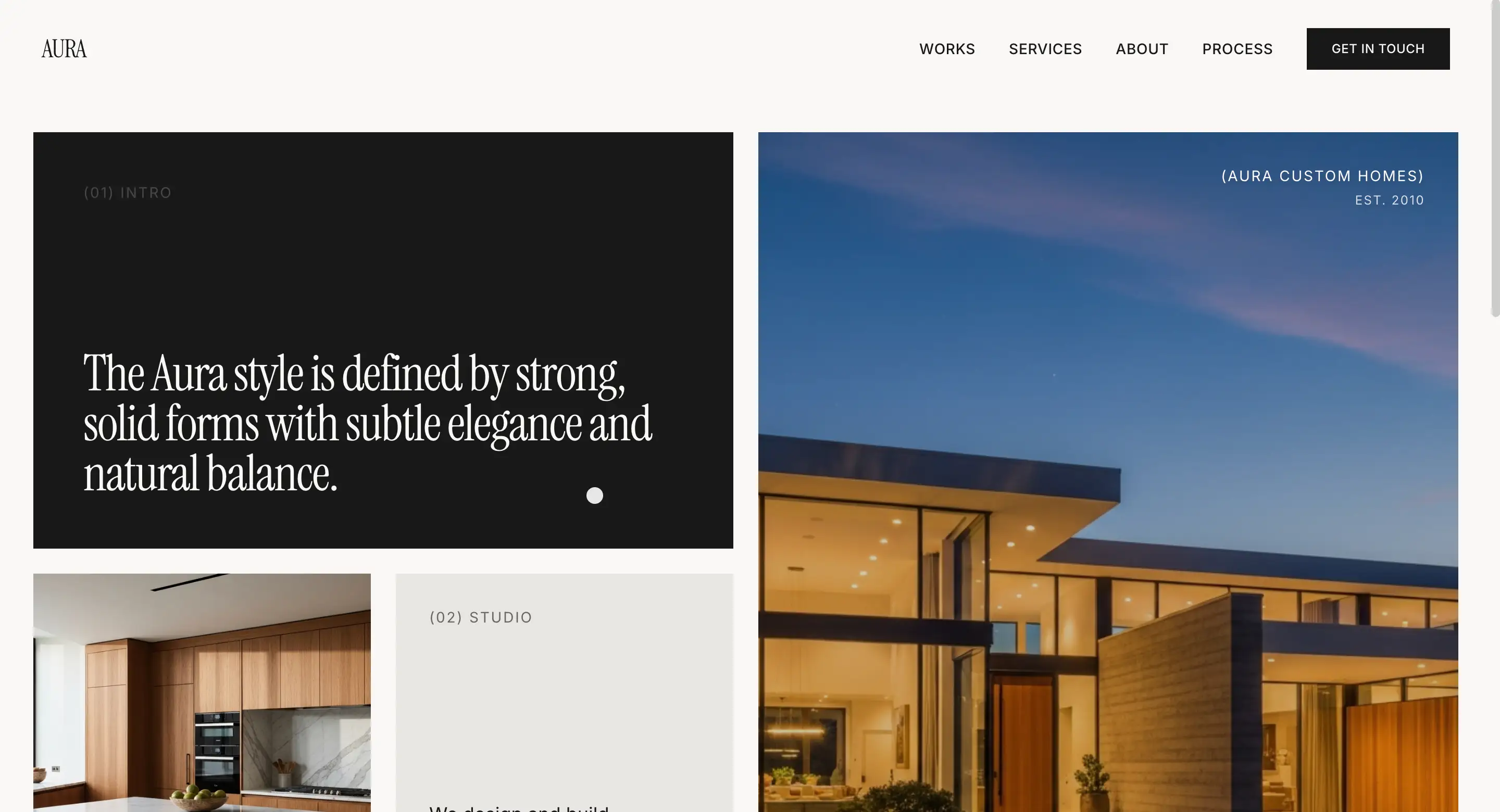 The Studio website template preview